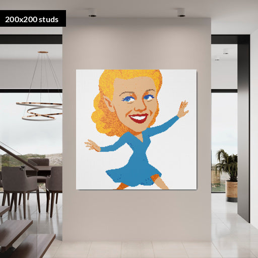 200*200studs, 160*160cm, 63*63inch