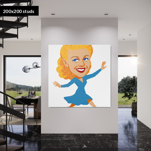 200*200studs, 160*160cm, 63*63inch