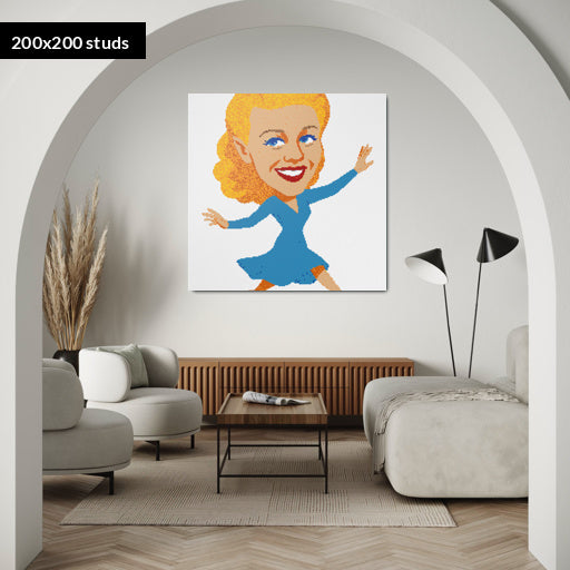 200*200studs, 160*160cm, 63*63inch