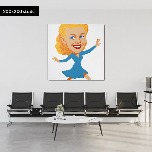 200*200studs, 160*160cm, 63*63inch