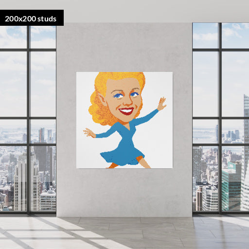 200*200studs, 160*160cm, 63*63inch