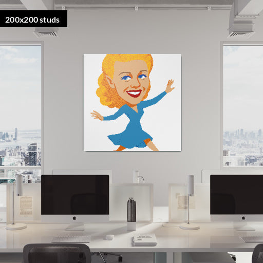 200*200studs, 160*160cm, 63*63inch