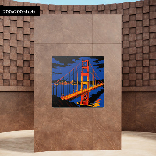 200*200studs, 160*160cm, 63*63inch