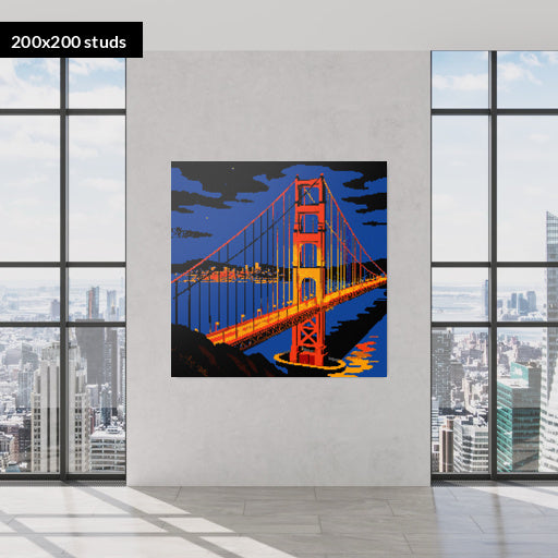 200*200studs, 160*160cm, 63*63inch