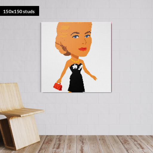 150*150studs, 120*120cm, 47,25*47,25inch