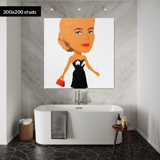 200*200studs, 160*160cm, 63*63inch