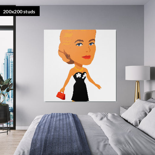 200*200studs, 160*160cm, 63*63inch