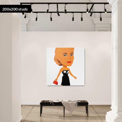 200*200studs, 160*160cm, 63*63inch