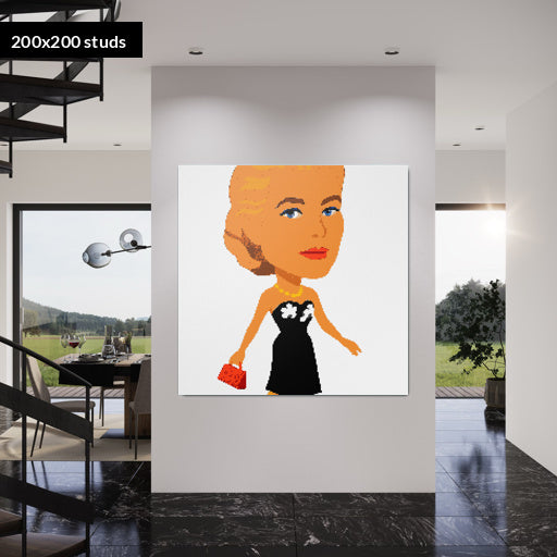 200*200studs, 160*160cm, 63*63inch