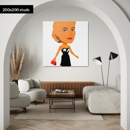 200*200studs, 160*160cm, 63*63inch