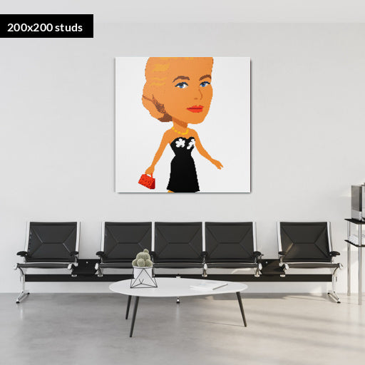 200*200studs, 160*160cm, 63*63inch