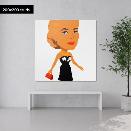 200*200studs, 160*160cm, 63*63inch