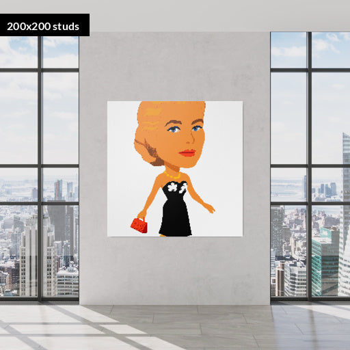 200*200studs, 160*160cm, 63*63inch