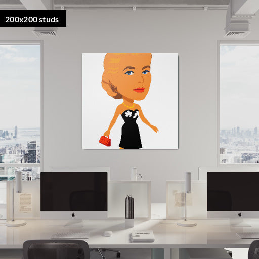200*200studs, 160*160cm, 63*63inch