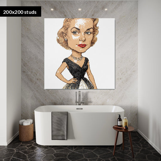 200*200studs, 160*160cm, 63*63inch