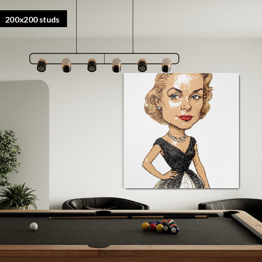 200*200studs, 160*160cm, 63*63inch