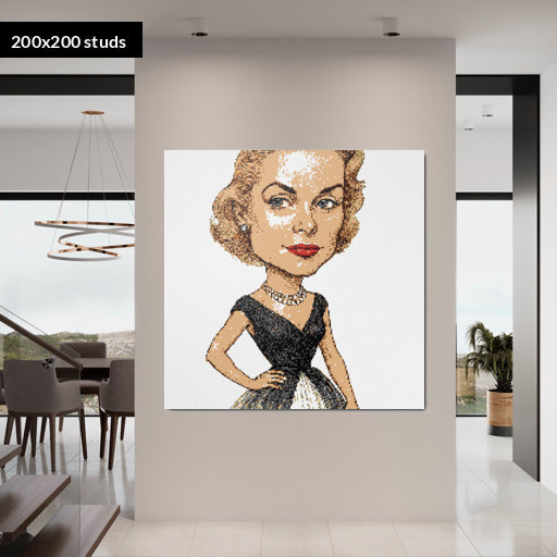 200*200studs, 160*160cm, 63*63inch