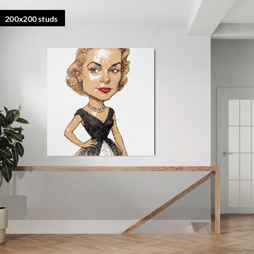 200*200studs, 160*160cm, 63*63inch