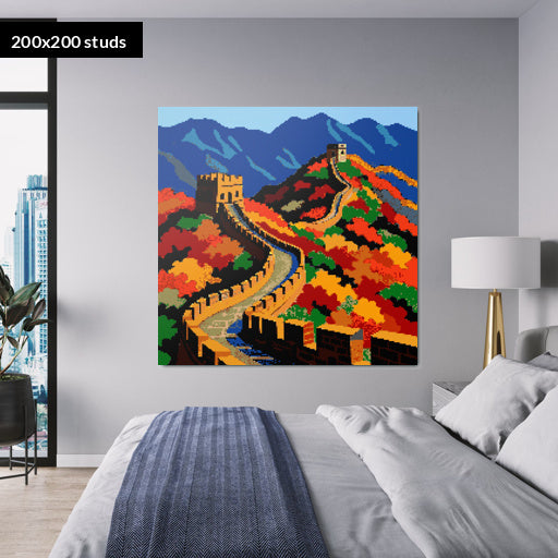 200*200studs, 160*160cm, 63*63inch