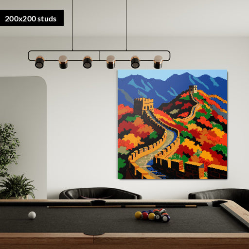 200*200studs, 160*160cm, 63*63inch