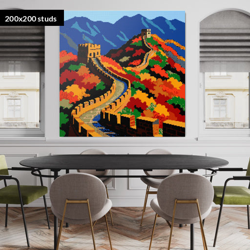 200*200studs, 160*160cm, 63*63inch
