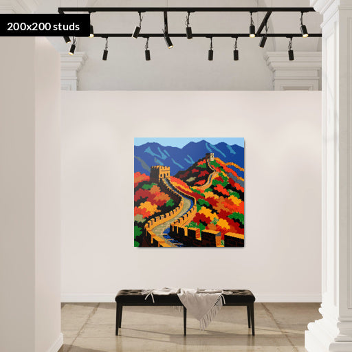 200*200studs, 160*160cm, 63*63inch