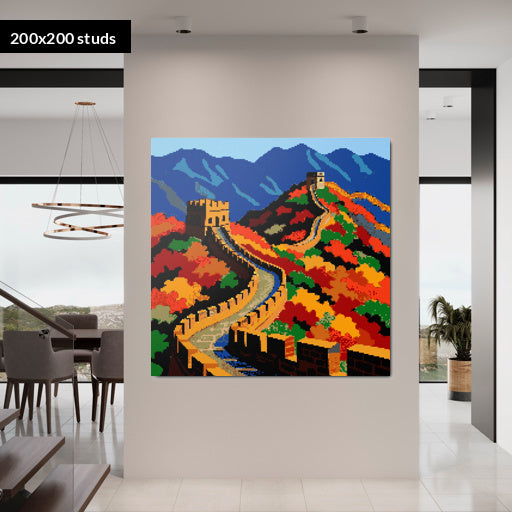 200*200studs, 160*160cm, 63*63inch