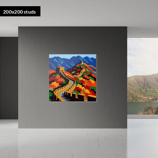 200*200studs, 160*160cm, 63*63inch