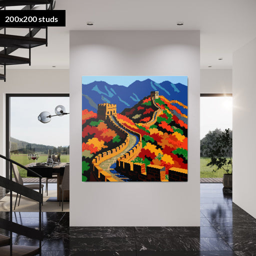 200*200studs, 160*160cm, 63*63inch