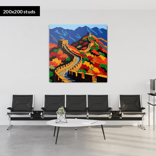 200*200studs, 160*160cm, 63*63inch