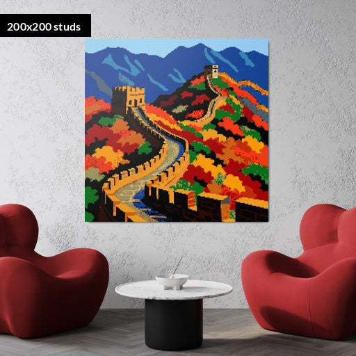 200*200studs, 160*160cm, 63*63inch