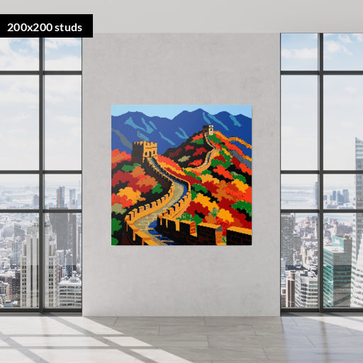 200*200studs, 160*160cm, 63*63inch