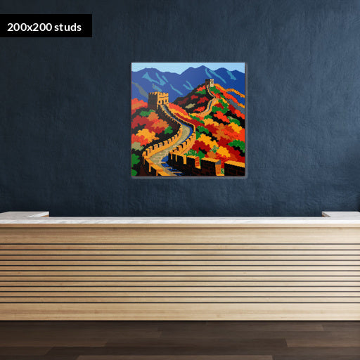 200*200studs, 160*160cm, 63*63inch