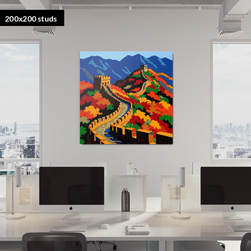200*200studs, 160*160cm, 63*63inch
