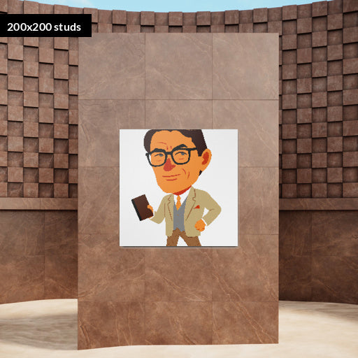 200*200studs, 160*160cm, 63*63inch