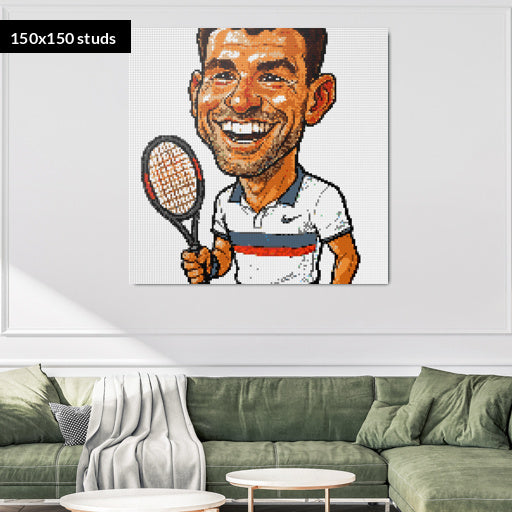 150*150studs, 120*120cm, 47,25*47,25inch