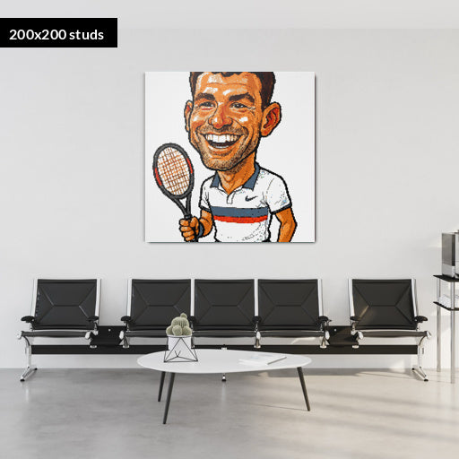 200*200studs, 160*160cm, 63*63inch