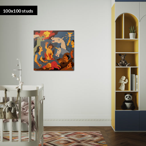 100*100studs, 80*80cm, 31,5*31,5inch