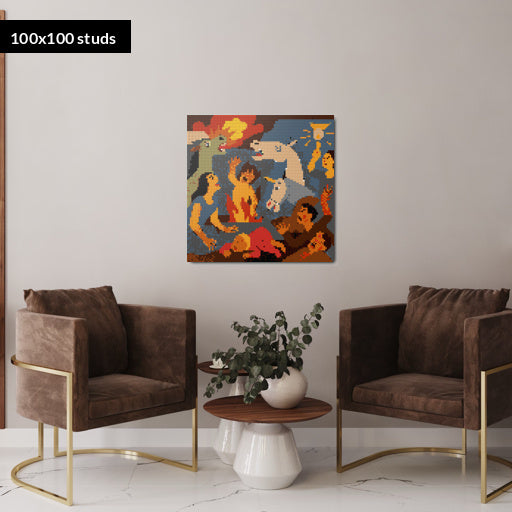 100*100studs, 80*80cm, 31,5*31,5inch