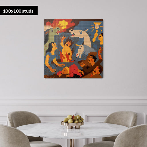 100*100studs, 80*80cm, 31,5*31,5inch