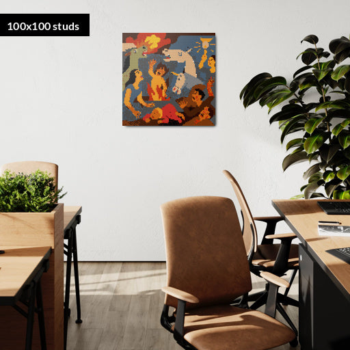 100*100studs, 80*80cm, 31,5*31,5inch