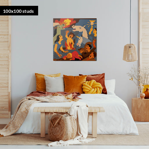 100*100studs, 80*80cm, 31,5*31,5inch