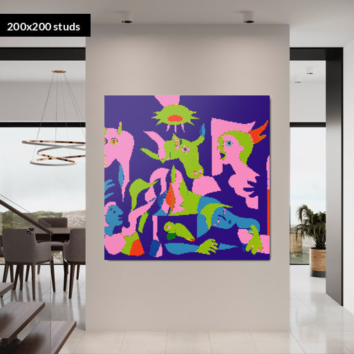 200*200studs, 160*160cm, 63*63inch