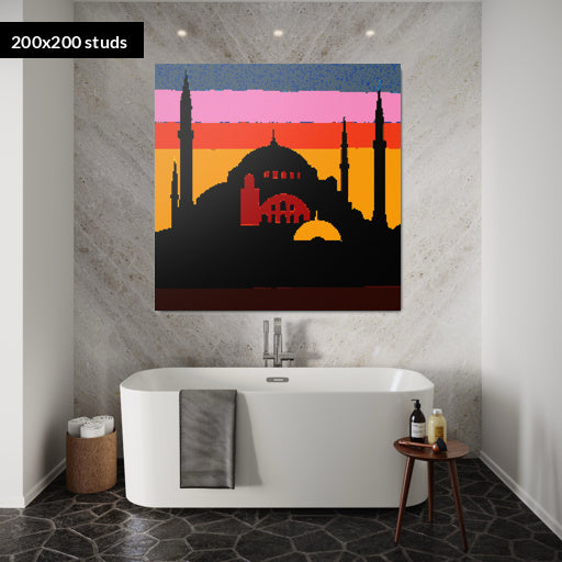 200*200studs, 160*160cm, 63*63inch