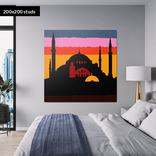 200*200studs, 160*160cm, 63*63inch