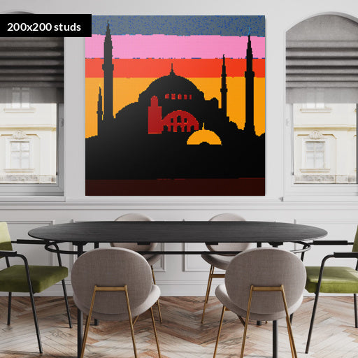 200*200studs, 160*160cm, 63*63inch