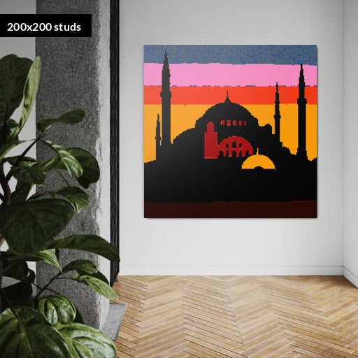200*200studs, 160*160cm, 63*63inch