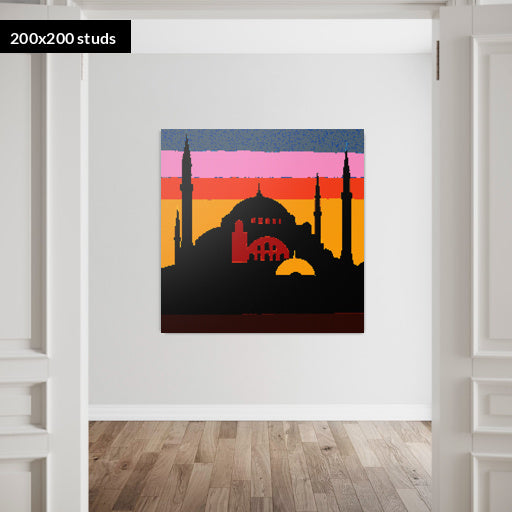 200*200studs, 160*160cm, 63*63inch