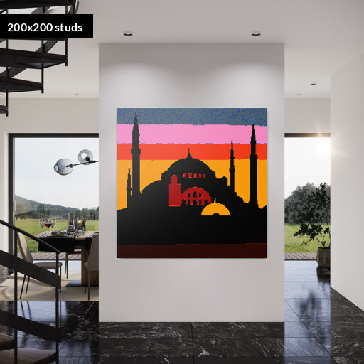 200*200studs, 160*160cm, 63*63inch