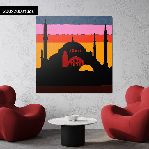 200*200studs, 160*160cm, 63*63inch